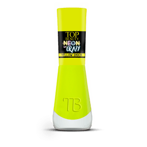 Produto Esmalte top beauty neon my crazy -  yellow shock 7ml cremoso foto 1