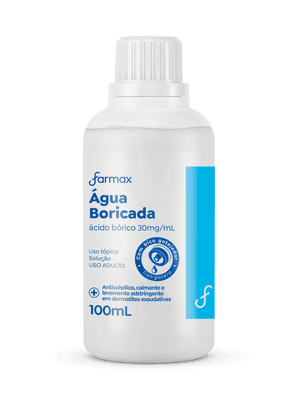 Produto Água boricada 3% 100ml farmax foto 1