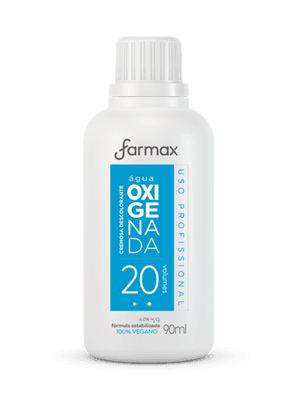 Produto Água oxigenada cremosa 20 volumes 90ml farmax foto 1