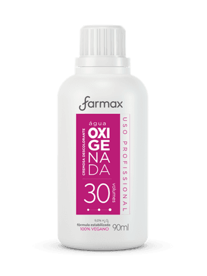 Produto Água oxigenada cremosa 30 volumes 90ml farmax foto 1