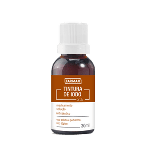 Produto Tintura de iodo 2% 30ml farmax foto 1