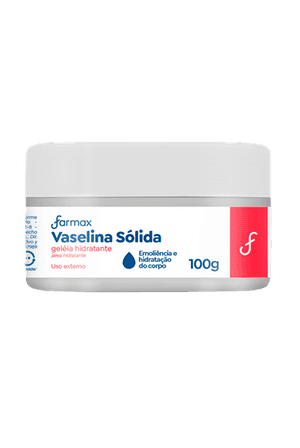 Produto Vaselina sólida geléia hidratante 100g farmax foto 1