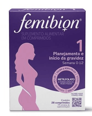 Produto Multivitamínico femibion 1 planejamento e início da gravidez com 28 capsulas foto 1