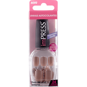 Produto First kiss unhas posticas auto-colante girlie girl curto 24 unidades bip090br foto 1