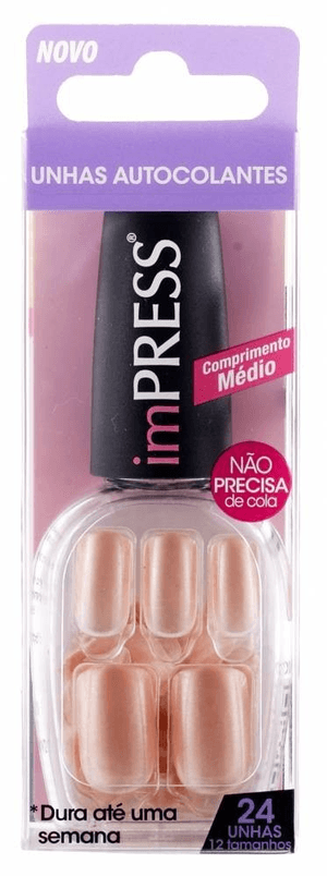Produto First kiss unhas posticas auto-colante halo medio 24unidades bipm015br foto 1