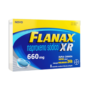 Produto Flanax xr naproxeno sódico 660mg 8 comprimidos bayer
 foto 1