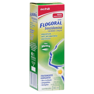 Produto Flogoral spray menta 30 ml foto 1
