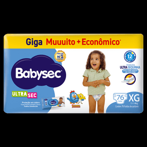 Produto Fralda babysec ultra giga xg 76 unidades foto 1