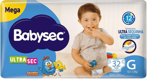 Produto Fralda infantil ultrasec galinha pintadinha mega g 32 unidades babysec foto 1