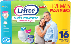 Produto Fralda calça super conforto para incontinência severa g/xg 16 unidades lifree foto 1