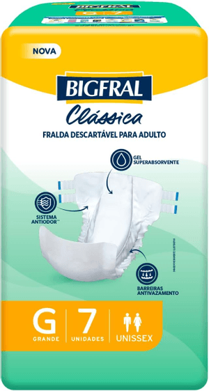 Produto Fralda adulto clássica 7 unidades bigfral foto 1