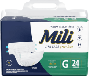 Produto Fralda para incontinência vita care premium g pacote com 24 unidades, mili foto 1