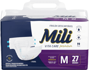 Produto Fralda para incontinência vita care premium m pacote com 27 unidades, mili foto 1