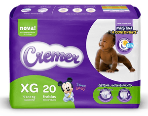 Produto Fralda descartável infantil cremer disney tamanho xg com 20 unidades
 foto 1