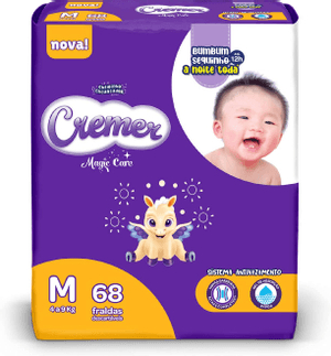 Produto Fralda infantil hiper m 68 unidades cremer foto 1