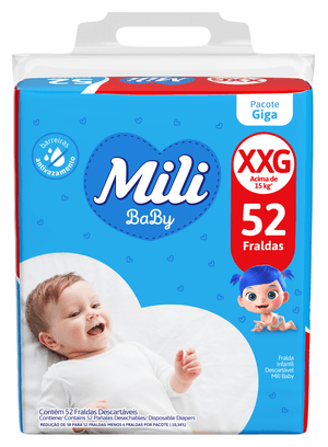 Produto Fralda infantil baby giga xxg 52 unidades mili foto 1