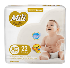 Produto Fralda infantil love & care jumbo xg 22 unidades mili foto 1