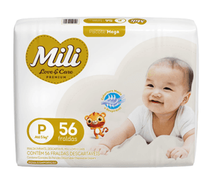 Produto Fralda infantil love & care mega p 56 unidades mili foto 1