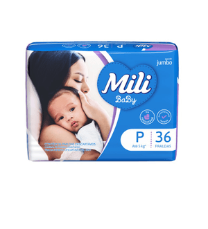 Produto Fralda descartável infantil mili ultra seca jumbo p com 36 unidades
 foto 1