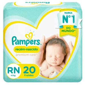 Produto Fralda infantil premium care recém nascido 20 unidades pampers foto 1