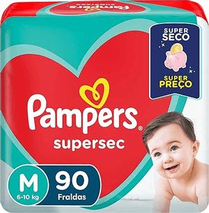 Produto Fralda infantil supersec jumbo m 90 unidades pampers foto 1