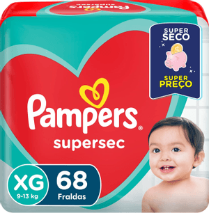 Produto Fralda infantil supersec jumbo xg 70 unidades pampers foto 1