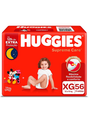 Produto Fralda descartável infantil huggies maxima protecao hiper xg 56 unidades
 foto 1