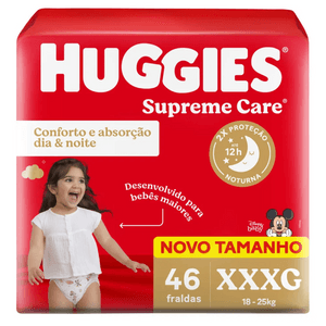 Produto Fralda descartável infantil maxima protecao xxxg 46 unidades huggies foto 1