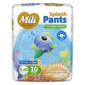 Produto Fralda infantil love care pants splash g/xg 10 unidades mili foto 1