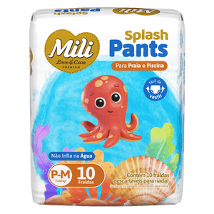 Produto Fralda infantil love care pants splash p/m 10 unidades mili foto 1