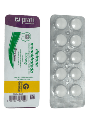 Produto Dipirona 500mg 10 comprimidos prati donaduzzi genérico foto 1