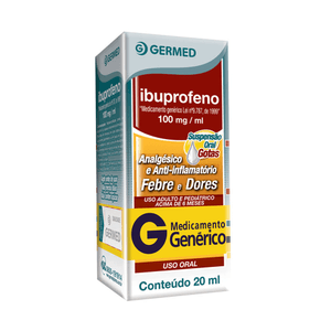 Produto Ibuprofeno 100mg frasco com 20ml germed generico foto 1