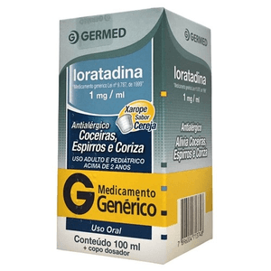 Produto Loratadina xarope frasco com 100 ml germed - generico foto 1