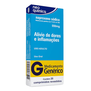 Produto Naproxeno 550 mg com 20 comprimidos neo quimica foto 1