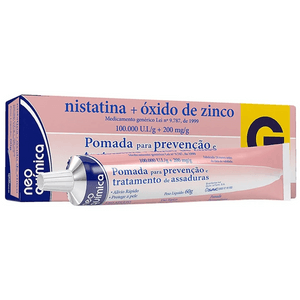 Produto Nistatina + óxido de zinco pomada para assadura 60g genérico neo quimica foto 1