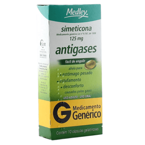 Produto Simeticona 125mg caixa com 10 capsulas generico medley foto 1