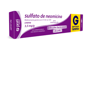 Produto Sulfato de neomicina creme dermatológico 3,5mg/g 20g - genérico prati donaduzzi foto 1
