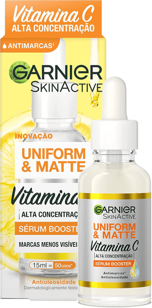 Produto Serum facial garnier uniform & matte antimarcas com vitamina c 15 ml com 1 un uniform & matte 15ml foto 1
