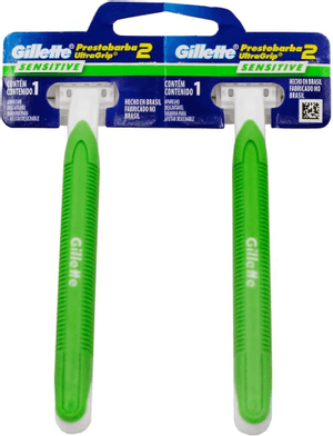Produto Aparelho de barbear ultragrip 2 sensitive 2 unidades gillette foto 1