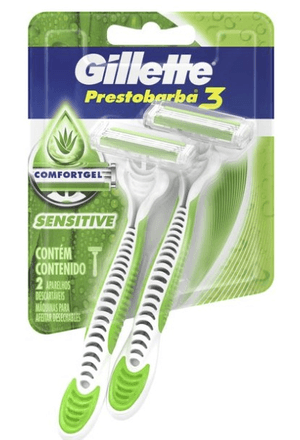 Produto Aparelho de barbear gillette prestobarba 3 sensecare 2un foto 1