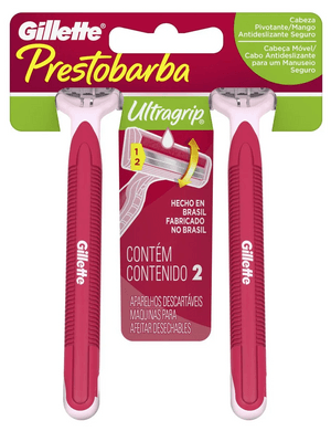 Produto Aparelho de depilar prestobarba ultragrip 2 unidades gillette foto 1