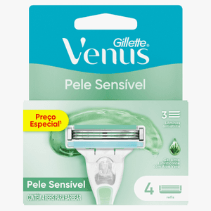 Produto Carga para aparelho de depilar venus pele sensível 4 unidades gillette foto 1