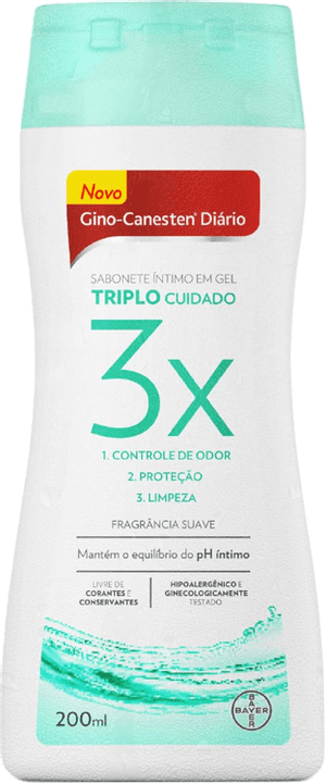 Produto Sabonete íntimo triplo cuidado 100ml gino-canesten foto 1