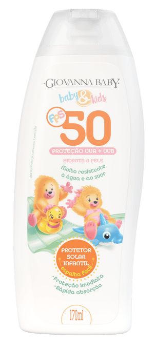 Produto Protetor solar corporal loção fps50 giovanna baby baby e kids 170ml giovanna baby foto 1