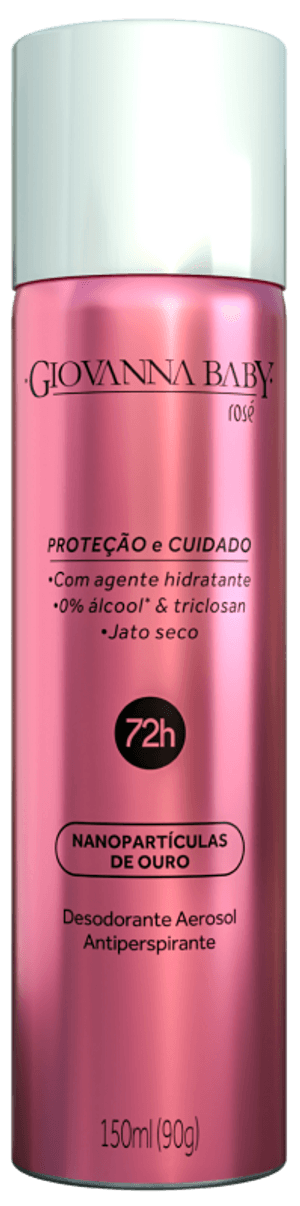Produto Desodorante aerossol feminino rose gold 150ml giovanna baby foto 1