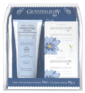 Produto Kit blue loção hidratante 50g + 2 sabonetes 90g giovanna baby foto 1