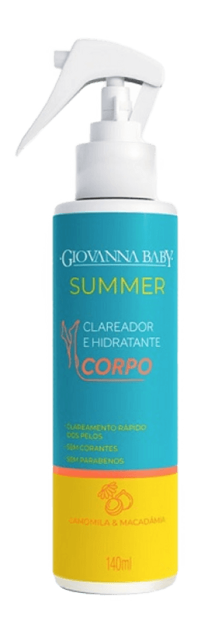 Produto Spray clareador e hidratante corporal 140ml giovanna baby foto 1
