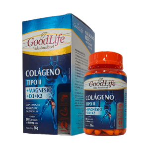 Produto Goodlife colageno tipo 2 + magnesio + d3 + k2 com 60 cápsulas foto 1