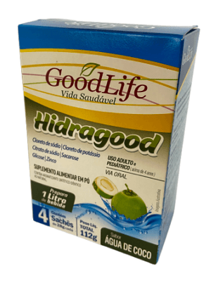 Produto Goodlife hidragood água de coco 4 sachês de 28g foto 1