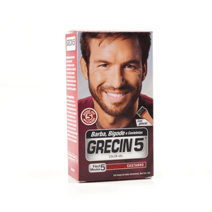Produto Grecin 5 barba/bigode castanho foto 1